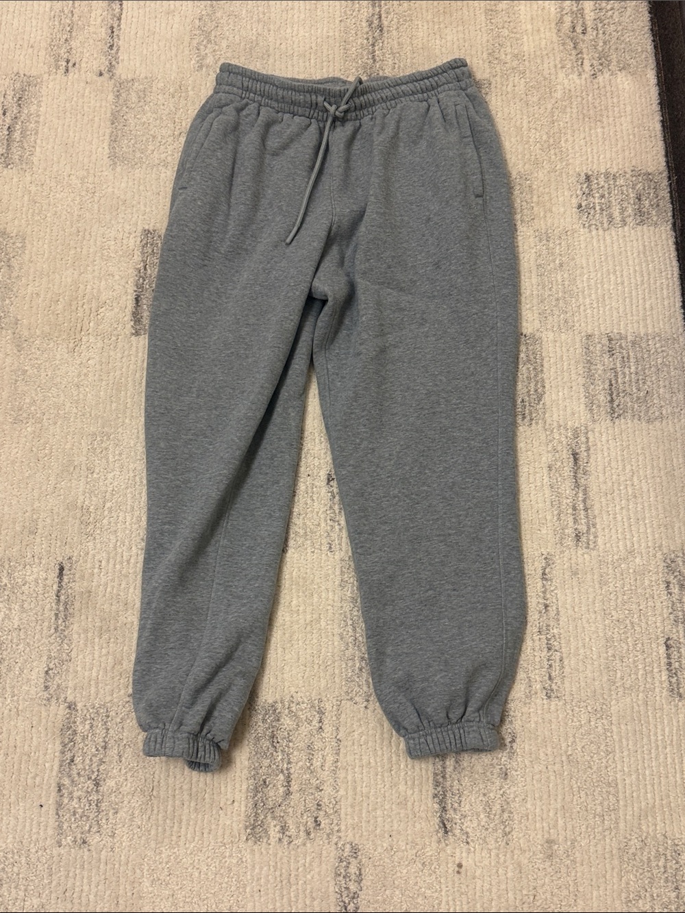 DSG Men’s Heather Gray Elastic Waist Jogger Sweatpants